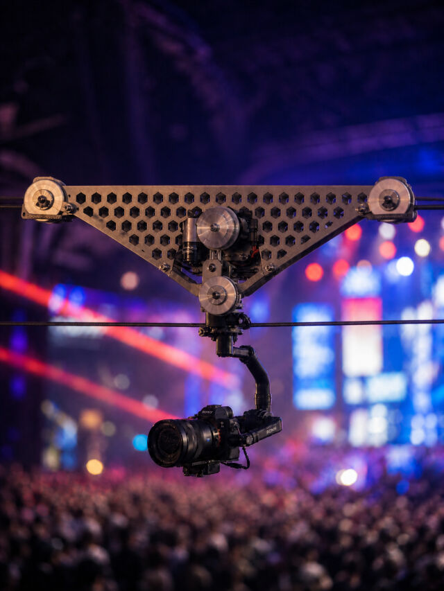 Cable Cam em evento ao vivo
